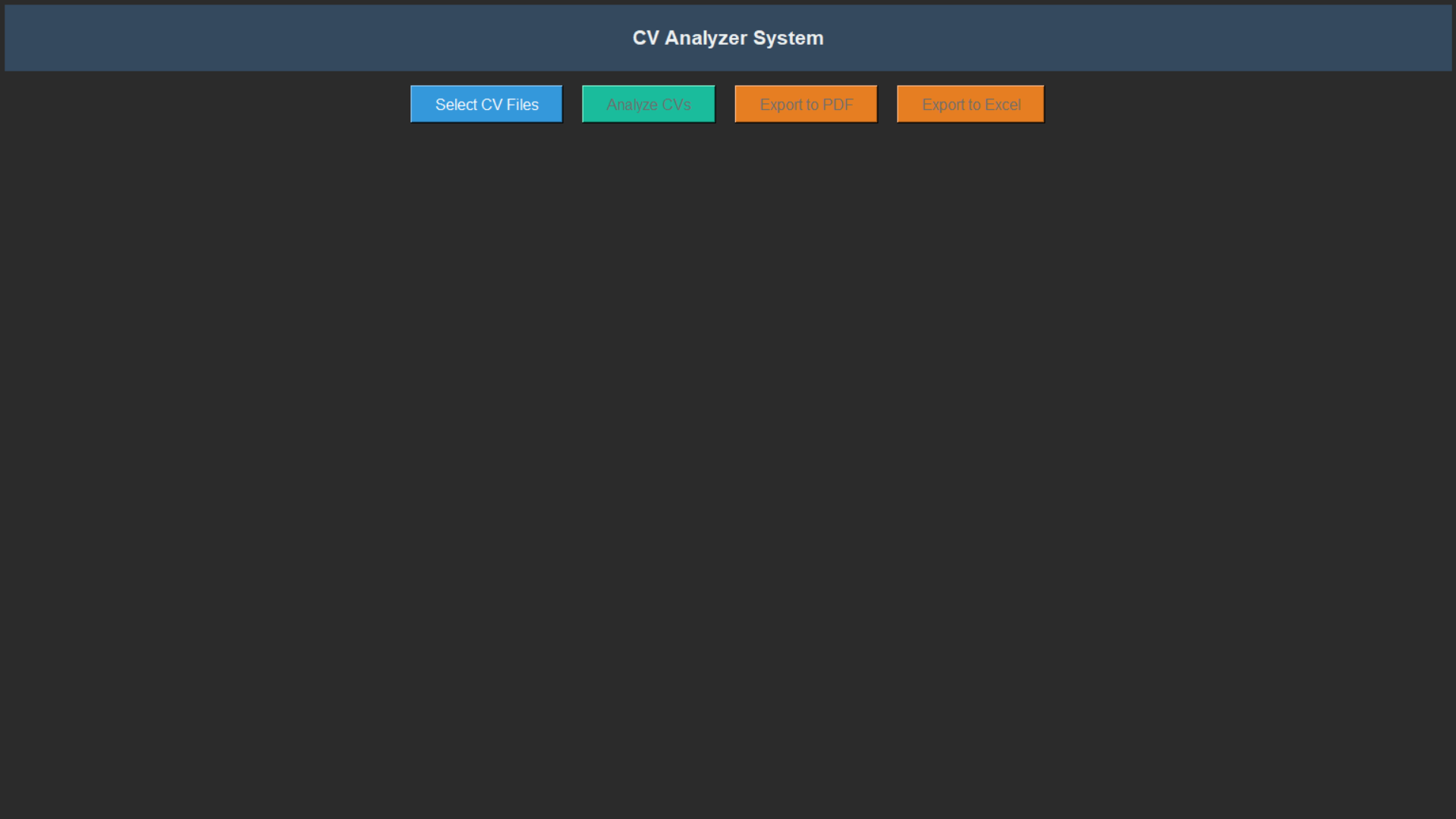 CV Analyzer